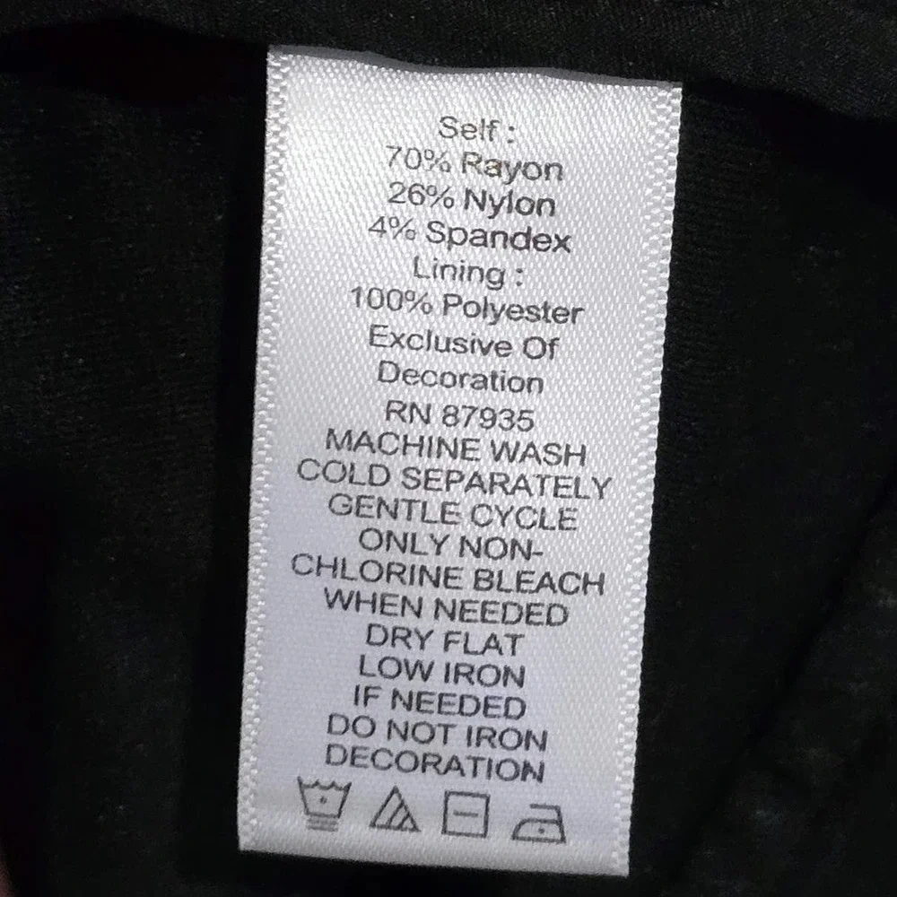 Susan Graver Black Ponte Blazer Faux Leather Trim Front Button 28WP NEW - Picture 5 of 5